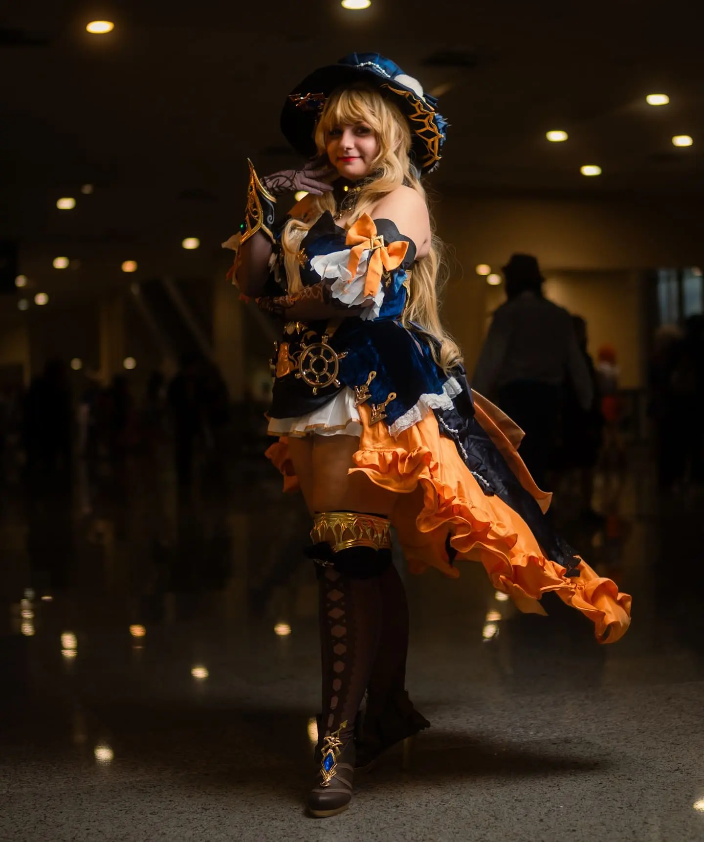Pichau Arena 2026: Cosplayer há mais de 10 anos, Gio Umaru destaca estrutura do evento 4 Giovanna "Gio Umaru" Oliveira fazendo cosplay de Navia, do Genshin Impact.