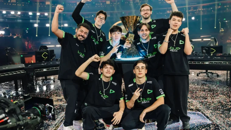 Elenco de VALORANT da LOUD no VALORANT Champions 2026.
