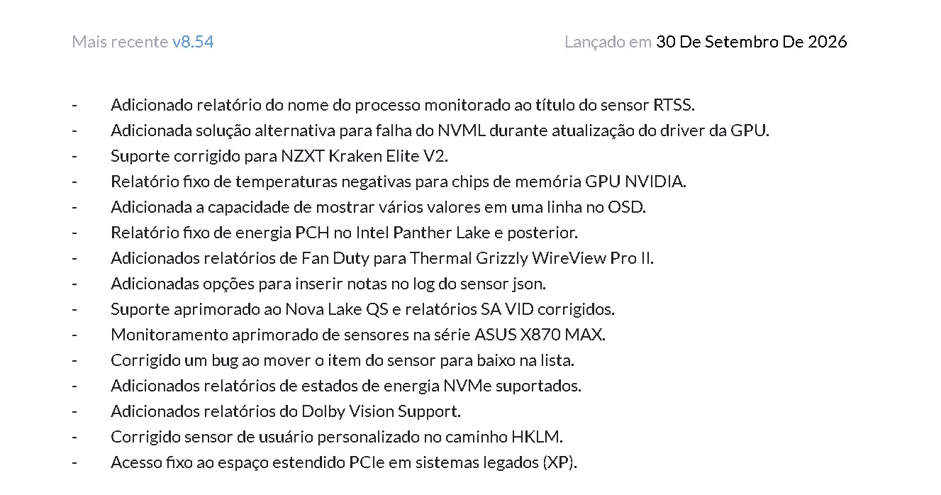 HWiNFO Adiciona Suporte a Novo Processador Econômico "Panther Lake" da Intel 2 HWiNFO Adiciona Suporte a Novo Processador Econômico "Panther Lake" da Intel Panther lake vaz