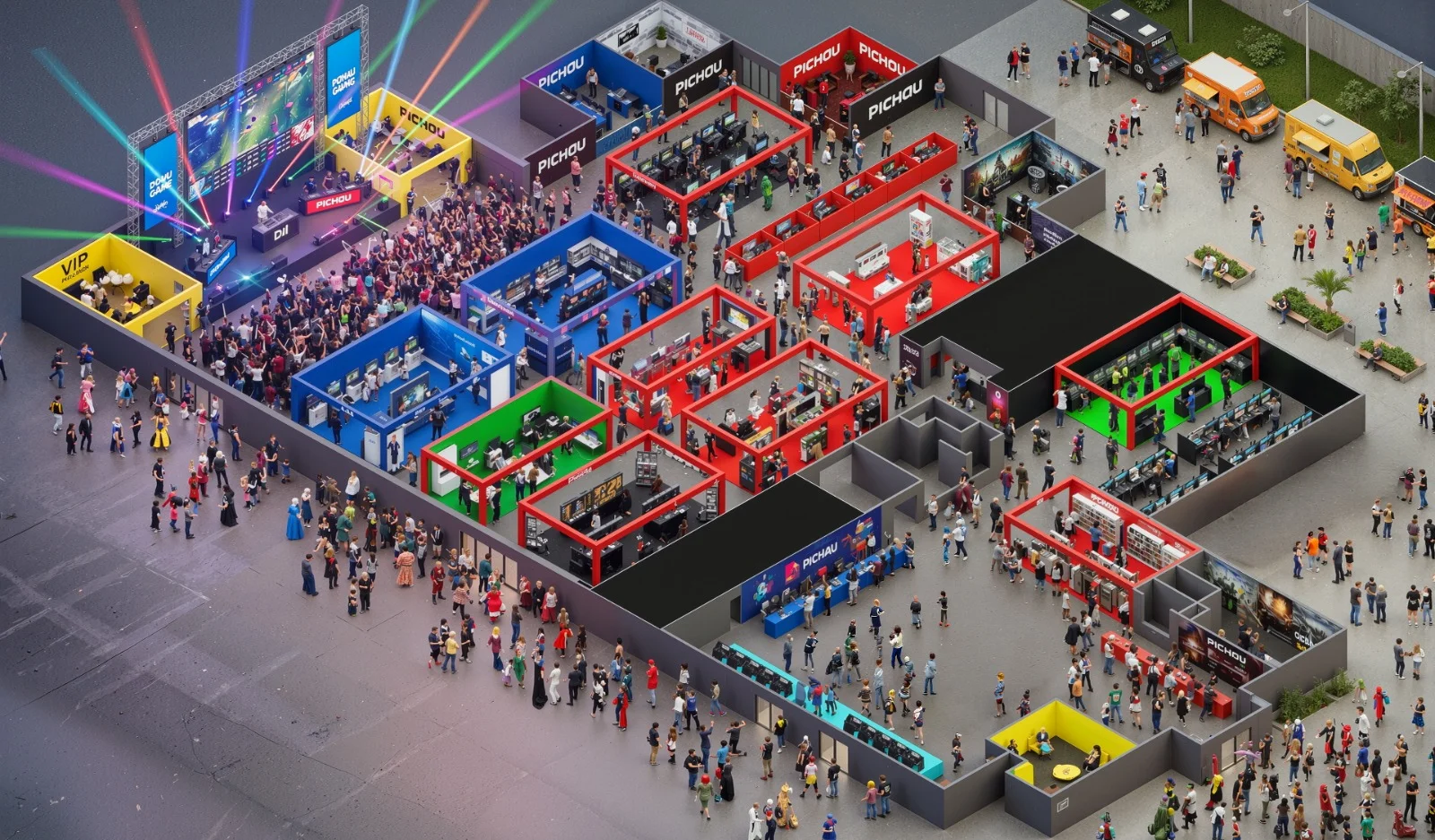Pichau Arena 2026 conta com arena de games gigante, confira 2 Pichau Arena 2026 conta com arena de games gigante, confira Projecao do evento