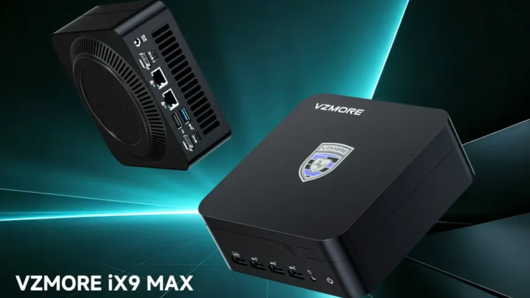 VZMore lança mini PC iX9 Max com Intel Core Ultra 9 185H